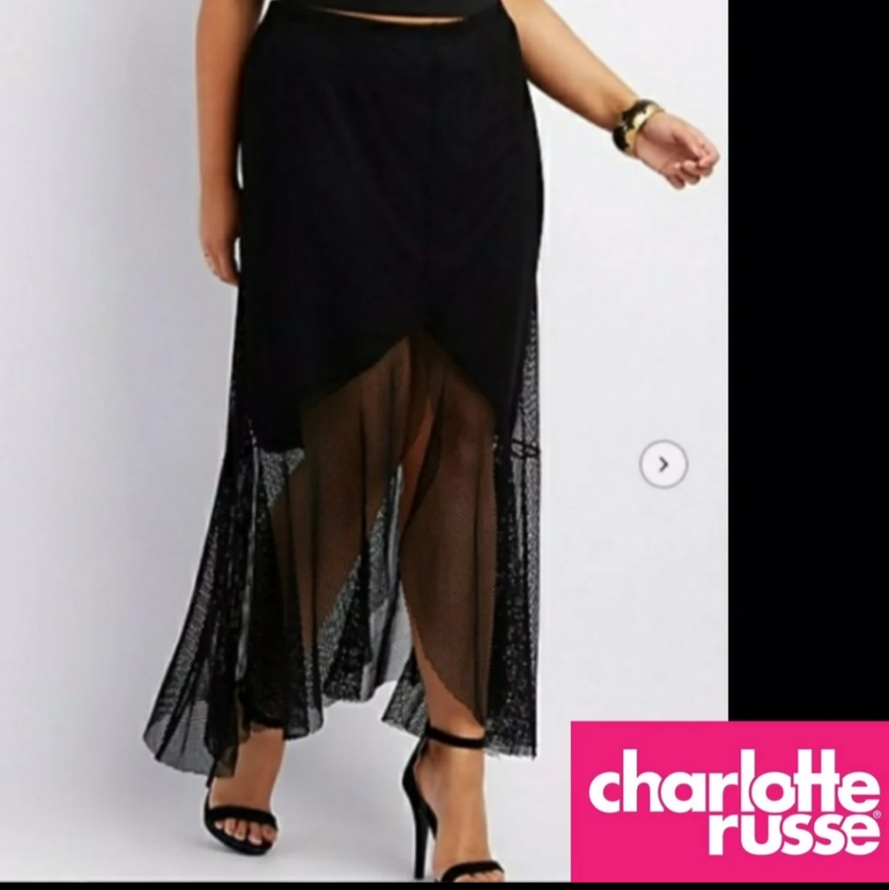 Fishnet Layered Skirt
